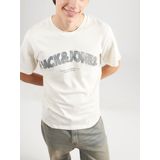 JACK&JONES JORALMERIA BOLD BRANDING TEE SS CN LN Heren T-shirt - Antique White