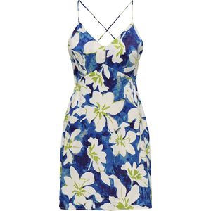 Onljane - Korte Jurk - Geweven - V-Hals - Mouwloos - Open Rug