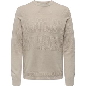 Only & Sons - Gebreide Trui - Silver Lining - 50% Acryl 50% Katoen