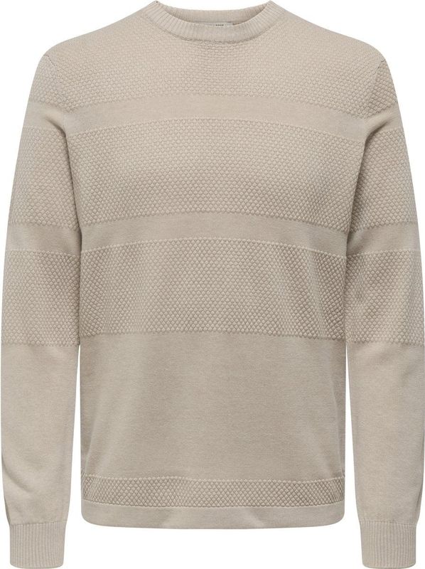 Only & Sons - Gebreide Trui - Silver Lining - 50% Acryl 50% Katoen