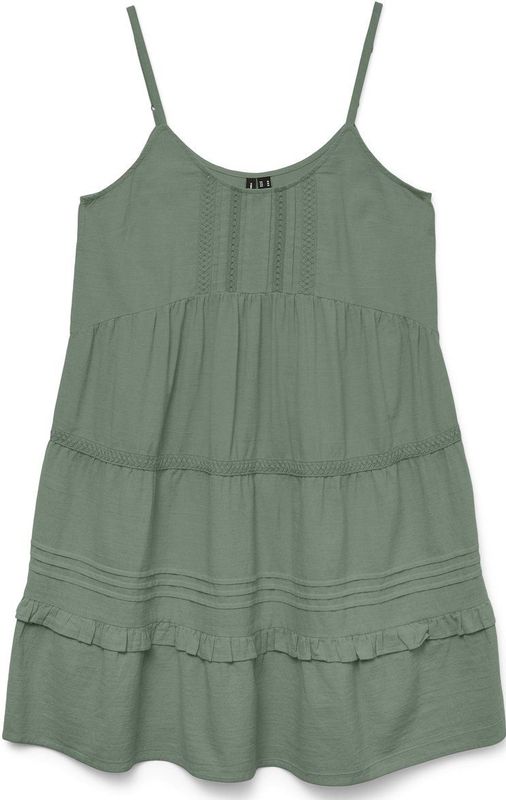 Jurkje - Effen - Katoen - Ronde Hals - Mouwloos - Spaghettibandjes