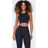 Athleisure - Top - Groen - Ribstof - Mouwloos - U-Hals - Naadloos