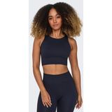 Athleisure - Top - Groen - Ribstof - Mouwloos - U-Hals - Naadloos