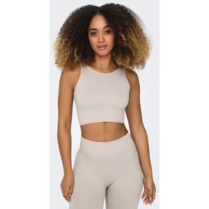 Onpjaia - Life Un Sl Seam Noos Crop Top - Nacreous Cloud - Katoen