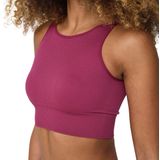 Onpjaia - Top - Zwart - Ribstof - Mouwloos - U-Hals - Slim Fit