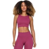 Onpjaia - Top - Zwart - Ribstof - Mouwloos - U-Hals - Slim Fit