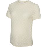 MAMALICIOUS - Top - Regular Fit - Korte Mouwen - Ingebreid Patroon