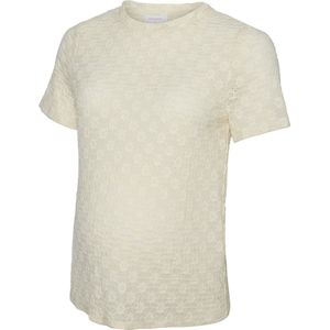 MAMALICIOUS - Top - Regular Fit - Korte Mouwen - Ingebreid Patroon