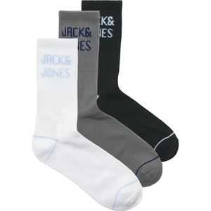 Jack & Jones - JACKOPER - Sokken - Grijs Zwart Wit - 3 Pack