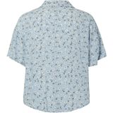 Blouse - Print - Viscose - Halflange Mouwen - Knoopsluiting