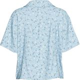 Blouse - Print - Viscose - Halflange Mouwen - Knoopsluiting