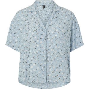 Blouse - Print - Viscose - Halflange Mouwen - Knoopsluiting