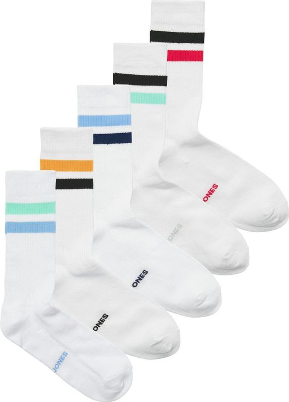 Jack & Jones - JACTIRANA - Sportsokken - Wit - 5-Pack