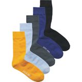 Jack & Jones - JACCHESTER - Huissokken - Duifblauw / Pastelblauw / Donkerblauw / Goudgeel - 5 Pack