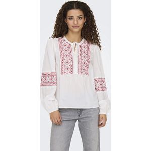 Jacqueline de Yong - Top - Wit - 100% Katoen