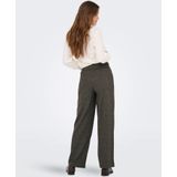 Only - ONLDELL MW WIDE PULL-UP PANT TLR NOOS - Stretchbroek - Zwart