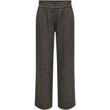 Only - ONLDELL MW WIDE PULL-UP PANT TLR NOOS - Stretchbroek - Zwart