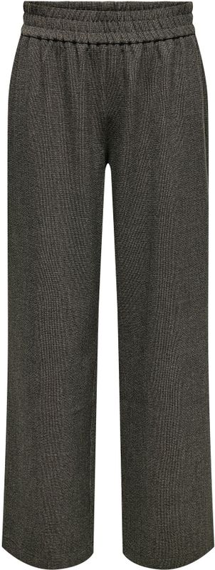 Only - ONLDELL MW WIDE PULL-UP PANT TLR NOOS - Stretchbroek - Zwart
