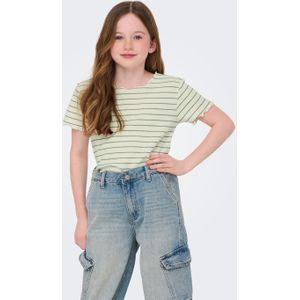 Kids Only T-Shirt - Bijgesneden - KogAnits - Antique White/Hedge - Kids Only - 5-6 jaar (110-116) - T-Shirts
