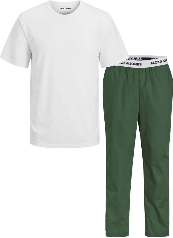 Jack & Jones - JACCARL - Pyjama Set - Wit/Blauw - Katoen