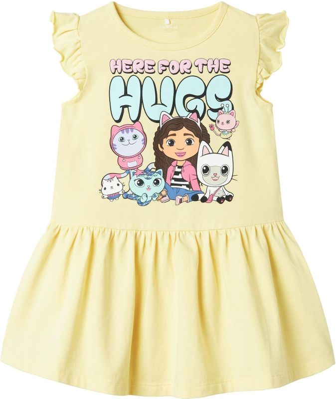 Gabby's Dollhouse - Jurk - Jersey - Met Ruches - Korte Mouwen - Regular Fit