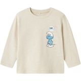 NAME IT Jongens Nmmfys Smurfs Nreg Ls Top Bfu, Peyote Melange, 104