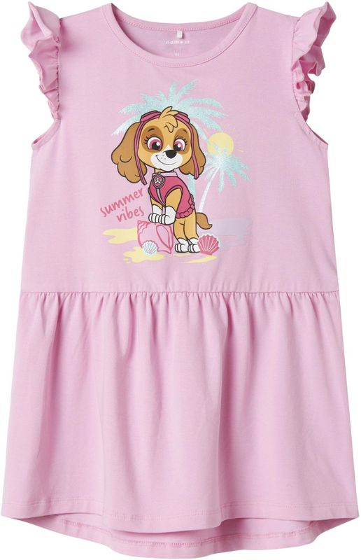 Paw Patrol - Jerseyjurk - Roze - Jersey - Glitter Detail