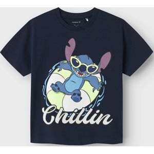 NAME IT - Nmmmalix Stitch Nreg Ss Top - Jongens - Marineblauw - 1 Stuk