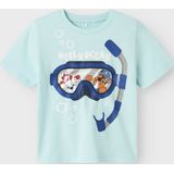 Paw Patrol - T-shirt - Jersey - Multicolor - Korte Mouwen, Ronde Hals, 3D-Detail