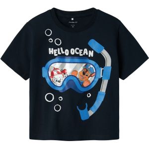 Paw Patrol - T-shirt - Jersey - Multicolor - Korte Mouwen, Ronde Hals, 3D-Detail