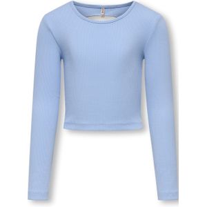 Kids Only - Kognessa Life LS Contrast Cutout Blouse - Blauw - Katoen