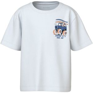 T-shirt - O-hals - Korte Mouwen - Jersey - Rubberen Print - Regular Fit