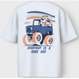 T-shirt - O-hals - Korte Mouwen - Jersey - Rubberen Print - Regular Fit