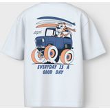 NAME IT - NMMVELIX SS NREG TOP - Jongens - T-shirts - Wit - Jersey