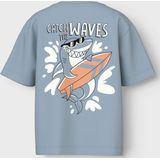 NAME IT - NMMVELIX SS NREG TOP - T-shirt - Blauw