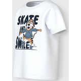 T-shirt - Jersey - Korte Mouwen - Rubberen Print - Regular Fit