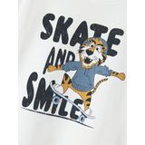 T-shirt - Jersey - Korte Mouwen - Rubberen Print - Regular Fit