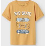 T-shirt - Regular Fit - Korte Mouwen - Rubberen Print