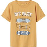 T-shirt - Regular Fit - Korte Mouwen - Rubberen Print