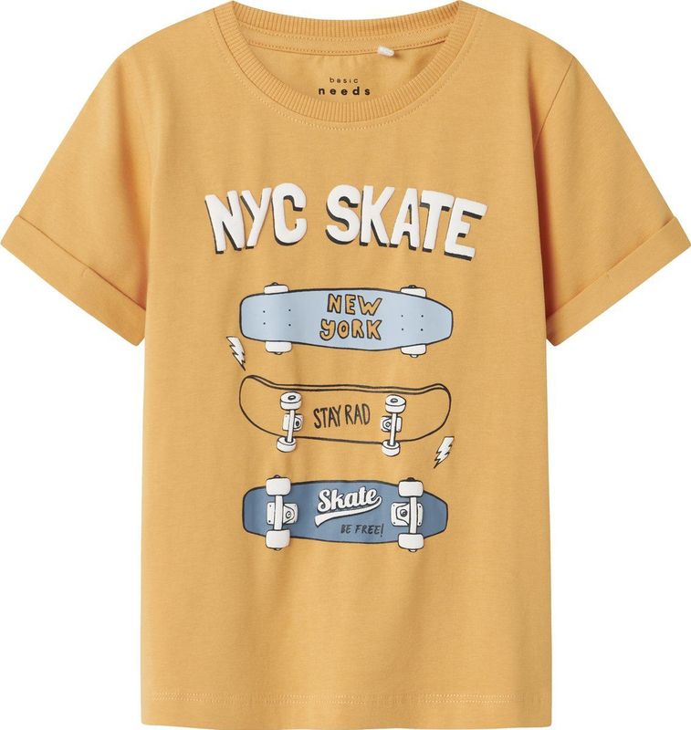 T-shirt - Regular Fit - Korte Mouwen - Rubberen Print