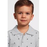 NAME IT MINI - Poloshirt - Lichtgrijs - Katoen en Elastaan