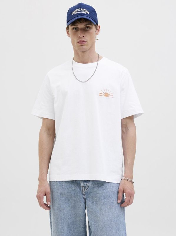 JORCanggu - Shirt - Gevoerde Zoom - Jersey - Ronde Hals - Motiefprint