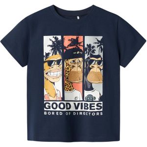 Name It - NkmFartil - T-Shirt - Navy Blaz - Katoen
