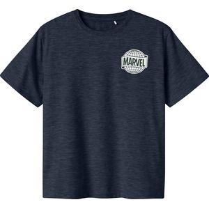 Marvel - T-shirt - Navy - Jersey - Ronde Hals - Korte Mouwen