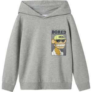 NAME IT Jongens Nkmmaddux BOD Nreg Sweat Wh Unb Sky, lichtgrijs gem., 116