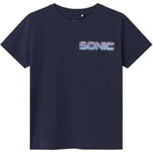 Top - Sonic the Hedgehog - Blauw - Jersey - Korte Mouwen