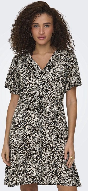 Only - A-lijn Jurk - Zwart - Zachte Stof