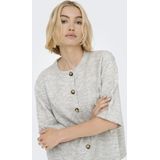 Only - ONLCAMILLA - Vest - Lichtgrijs - Knoopsluiting - Halve Armlengte