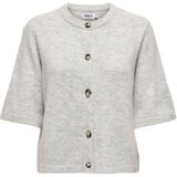 Only - ONLCAMILLA - Vest - Lichtgrijs - Knoopsluiting - Halve Armlengte