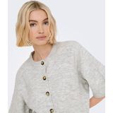 Only - ONLCAMILLA - Vest - Lichtgrijs - Knoopsluiting - Halve Armlengte